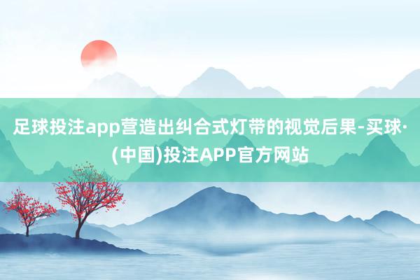 足球投注app营造出纠合式灯带的视觉后果-买球·(中国)投注APP官方网站