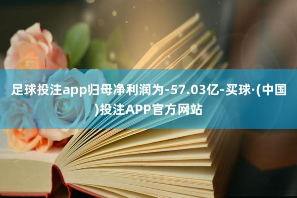 足球投注app归母净利润为-57.03亿-买球·(中国)投注APP官方网站