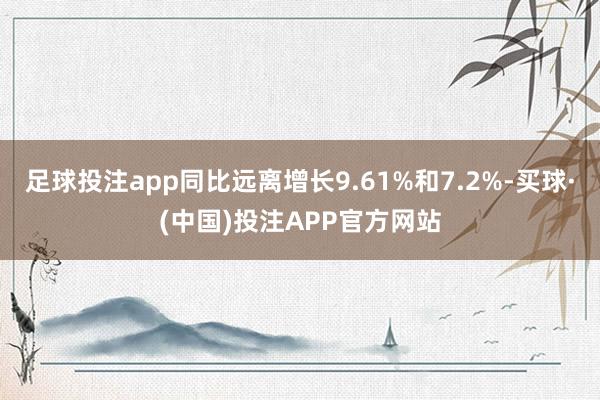 足球投注app同比远离增长9.61%和7.2%-买球·(中国)投注APP官方网站