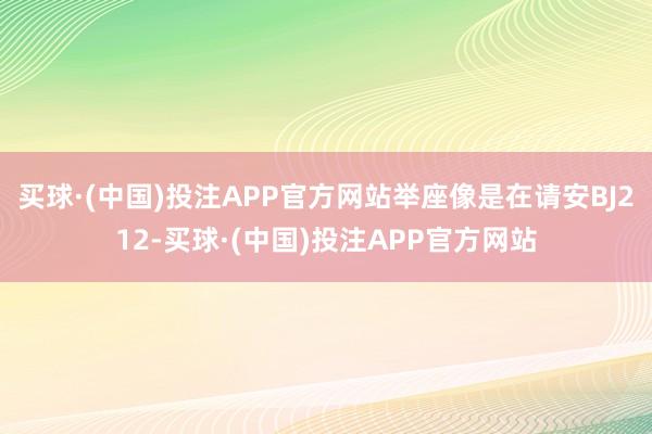 买球·(中国)投注APP官方网站举座像是在请安BJ212-买球·(中国)投注APP官方网站