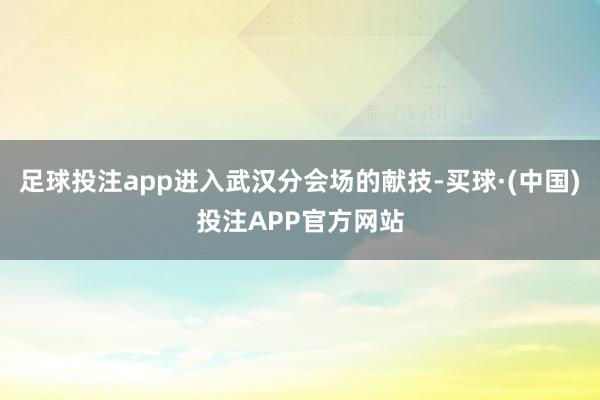 足球投注app进入武汉分会场的献技-买球·(中国)投注APP官方网站