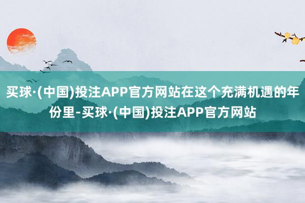 买球·(中国)投注APP官方网站在这个充满机遇的年份里-买球·(中国)投注APP官方网站
