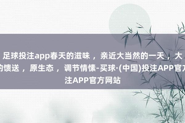 足球投注app春天的滋味 ，亲近大当然的一天 ，大当然的馈送 ，原生态 ，调节情愫-买球·(中国)投注APP官方网站