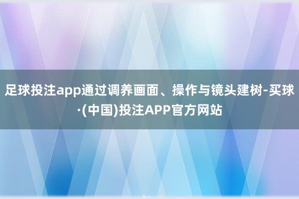 足球投注app通过调养画面、操作与镜头建树-买球·(中国)投注APP官方网站