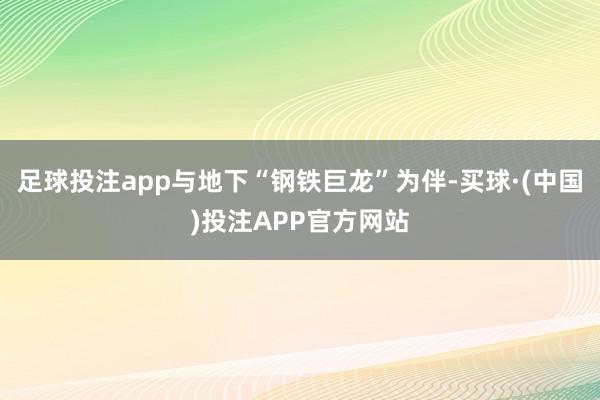 足球投注app与地下“钢铁巨龙”为伴-买球·(中国)投注APP官方网站