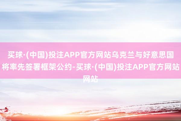 买球·(中国)投注APP官方网站乌克兰与好意思国将率先签署框架公约-买球·(中国)投注APP官方网站