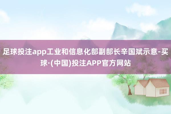 足球投注app工业和信息化部副部长辛国斌示意-买球·(中国)投注APP官方网站