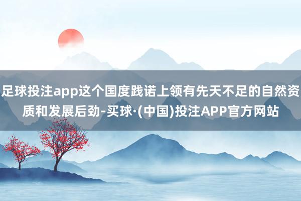 足球投注app这个国度践诺上领有先天不足的自然资质和发展后劲-买球·(中国)投注APP官方网站