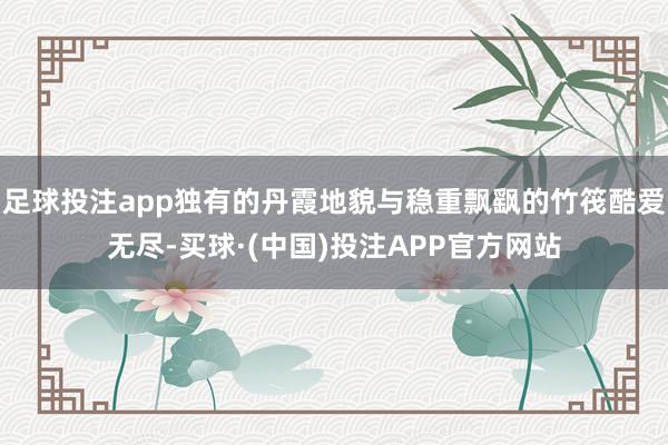 足球投注app独有的丹霞地貌与稳重飘飖的竹筏酷爱无尽-买球·(中国)投注APP官方网站