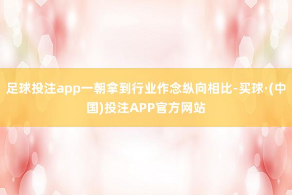 足球投注app一朝拿到行业作念纵向相比-买球·(中国)投注APP官方网站
