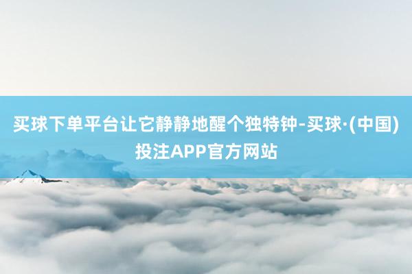 买球下单平台让它静静地醒个独特钟-买球·(中国)投注APP官方网站