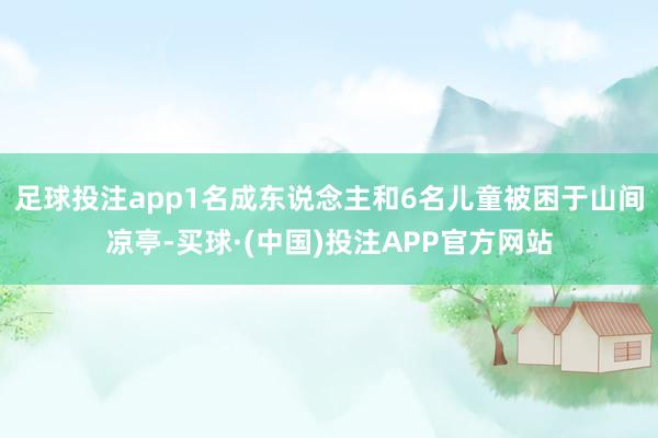 足球投注app1名成东说念主和6名儿童被困于山间凉亭-买球·(中国)投注APP官方网站
