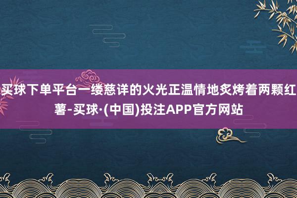 买球下单平台一缕慈详的火光正温情地炙烤着两颗红薯-买球·(中国)投注APP官方网站