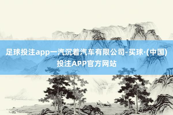 足球投注app一汽沉着汽车有限公司-买球·(中国)投注APP官方网站