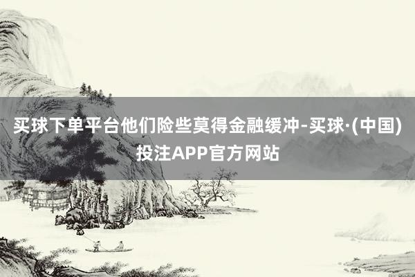 买球下单平台他们险些莫得金融缓冲-买球·(中国)投注APP官方网站