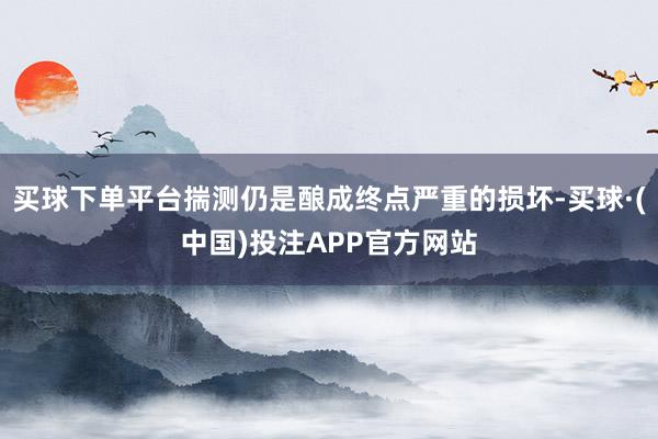买球下单平台揣测仍是酿成终点严重的损坏-买球·(中国)投注APP官方网站