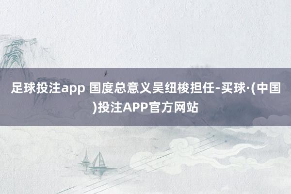 足球投注app 国度总意义吴纽梭担任-买球·(中国)投注APP官方网站