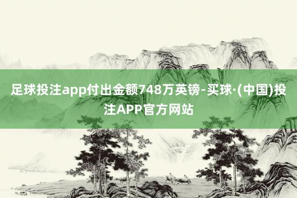 足球投注app付出金额748万英镑-买球·(中国)投注APP官方网站