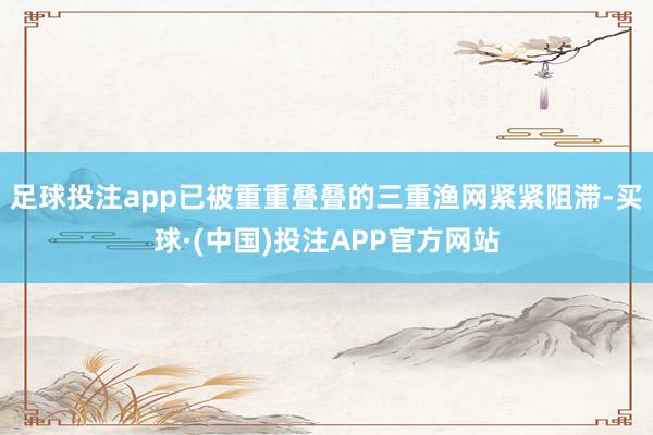 足球投注app已被重重叠叠的三重渔网紧紧阻滞-买球·(中国)投注APP官方网站