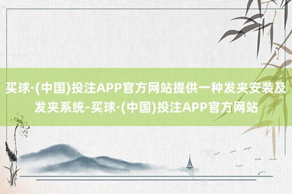 买球·(中国)投注APP官方网站提供一种发夹安装及发夹系统-买球·(中国)投注APP官方网站